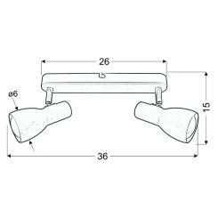 Спот Candellux 92-52407 PICARDO Фото 2