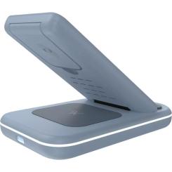 Зарядное устройство Canyon WS-304 Foldable 3in1 Wireless charger Blue Фото 3