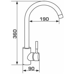 Смеситель GRANADO Elche LUX white Фото 6