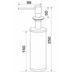 Дозатор для жидкого мыла GRANADO Redondo white Фото 3