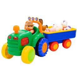 Развивающая игрушка Kiddi Smart Трактор з трейлером Фото