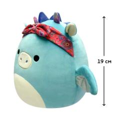 Мягкая игрушка Squishmallows Дракон у бандані 19 см Фото 1