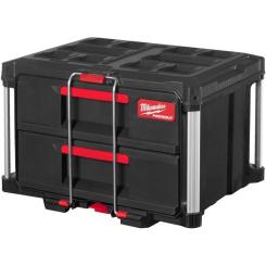 Ящик для инструментов Milwaukee PACKOUT з 2-ма висувними відсіками Фото