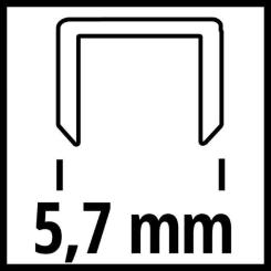 Скобы для строительного степлера Einhell 5.7х25мм, 3000шт. Фото 1