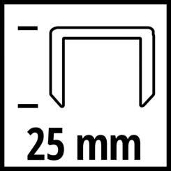 Скобы для строительного степлера Einhell 5.7х25мм, 3000шт. Фото 2