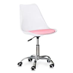 Офисное кресло Evo-kids Capri White / Pink Фото