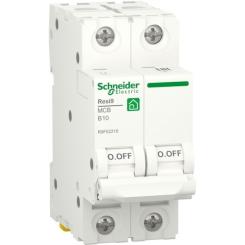 Автоматический выключатель Schneider Electric RESI9 6kA 2P 10A В Фото