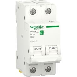 Автоматический выключатель Schneider Electric RESI9 6kA 2P 63A В Фото