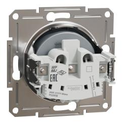 Розетка Schneider Electric ASFORA без заземлення сталь Фото 6