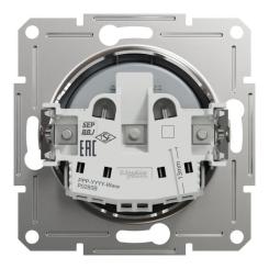 Розетка Schneider Electric ASFORA без заземлення сталь Фото 7