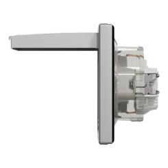 Розетка Schneider Electric ASFORA з кришкою IP44, алюміній Фото 3