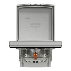 Розетка Schneider Electric ASFORA з кришкою IP44, алюміній Фото 5