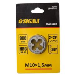Плашка Sigma М10x1.5мм Фото 2