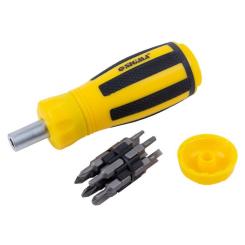 Набор отверток Sigma с реверсом c битами 12шт CrV Фото 3