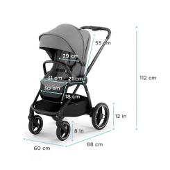 Коляска Kinderkraft 2 в 1 Nea Platinum Grey (KSNEA000GRY2000) Фото 8