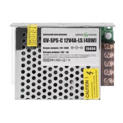Блок питания для систем видеонаблюдения Greenvision GV-SPS-C 12V4A-LS Фото