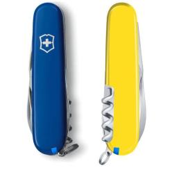 Нож Victorinox Camper Ukraine 91 мм Синьо-жовтий Фото 5