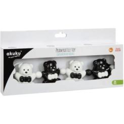 Игрушка на коляску Akuku брязкальце Мышка, черно-белый Фото 1