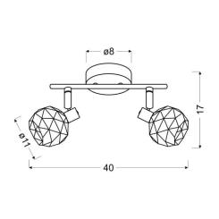 Спот Candellux ACROBAT Фото 1