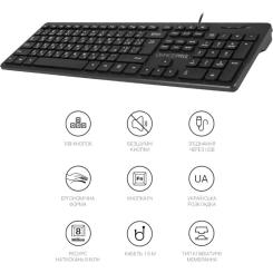 Клавиатура OfficePro SK276 USB Black Фото 7
