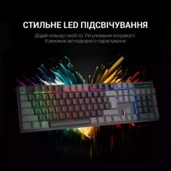 Клавиатура GamePro MK105R LED Red Switch USB Black Фото 4