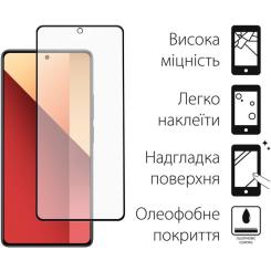 Стекло защитное Dengos Xiaomi Redmi Note 13 Pro (black) Фото 1