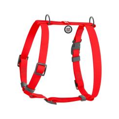 Шлей для собак WAUDOG Waterproof Н-подібна анатомічна М червоний Фото 1