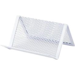 Подставка для визиток Axent металлическая 95x80x60 мм белая Фото