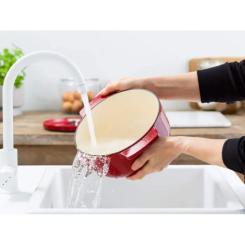 Кастрюля KitchenAid чавунна з кришкою 3,3 л Червона Фото 8