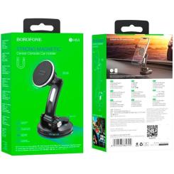 Универсальный автодержатель BOROFONE BH64, Black/Silver, Box Фото 4