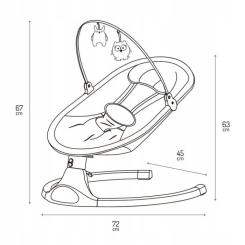 Кресло-качалка MoMi Kenani Onyx Black Фото 8