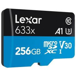 Карта памяти Lexar 256GB microSDXC class 10 UHS-I 633x Фото 1