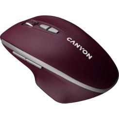 Мышка Canyon MW-21 Wireless Blue LED Burgundy Фото