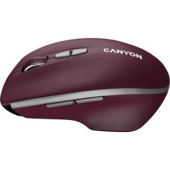 Мышка Canyon MW-21 Wireless Blue LED Burgundy Фото 3