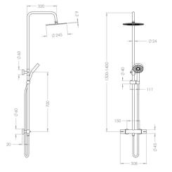 Душевой гарнитур Nett SSB-24 Фото 9