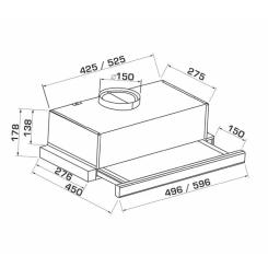 Вытяжка кухонная GRANADO Telde 603-700 white glass Фото 7