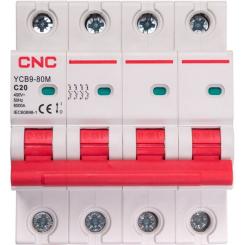 Автоматический выключатель CNC YCB9-80M 4P C20 6ka Фото