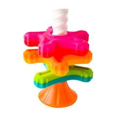 Развивающая игрушка Fat Brain Toys Пирамидка- спиннер MiniSpinny тактильная Фото 3