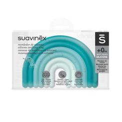 Прорезыватель Suavinex силиконовый с пузырьками/голубой Фото 1