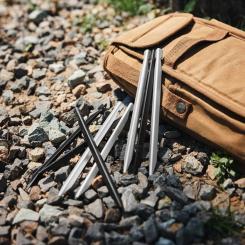 Комплект колышков Naturehike CNK2300ZP016 20 см сріблясті 8 шт Фото 6