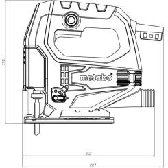 Электролобзик Metabo STEB 65 Quick, 450Вт, 600-3000 об/мин Фото 1