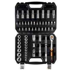 Набор инструментов Neo Tools 58шт, 1/2", CrV, кейс Фото 2