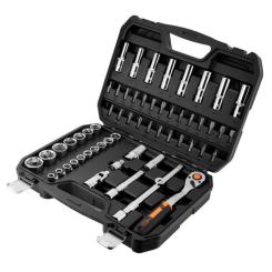 Набор инструментов Neo Tools 58шт, 1/2", CrV, кейс Фото 6