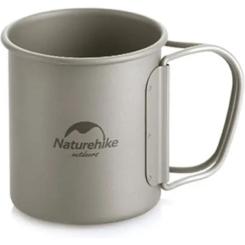 Чашка туристическая Naturehike NH20CJ005 титанова з ручкою 600 мл Фото 2