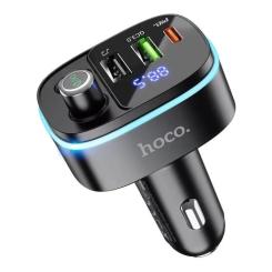 FM модулятор HOCO E62, Black, Box Фото 1