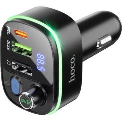 FM модулятор HOCO E62, Black, Box Фото 3