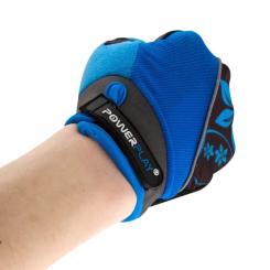 Велоперчатки PowerPlay 5281 B Блакитні XS Фото 3