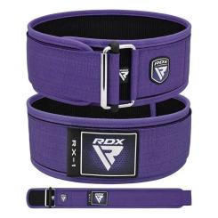 Атлетический пояс RDX RX1 Weight Lifting Belt Purple XS Фото 1