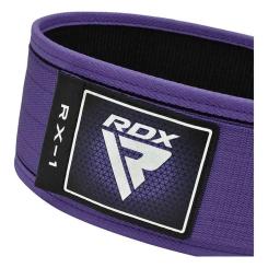 Атлетический пояс RDX RX1 Weight Lifting Belt Purple XS Фото 4