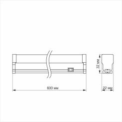 Светильник Videx Т5 TITANUM 10W 0.6М 5000K Фото 3